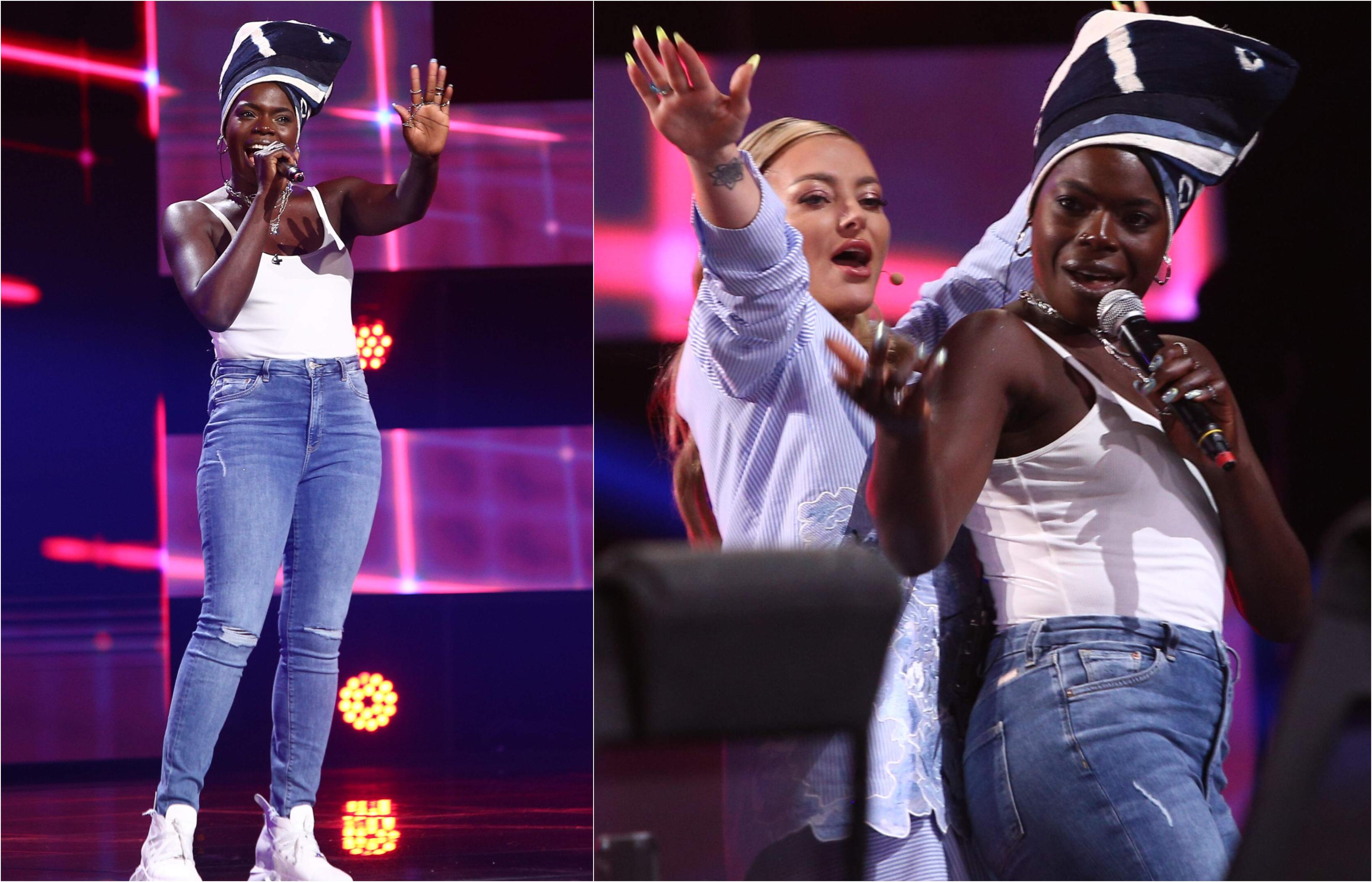 X Factor 2021, 8 octombrie. Oma Jali a cântat Shy Guy, s-a urcat pe masa juriului și a făcut show: "Mi-a adus aminte de Naomi"
