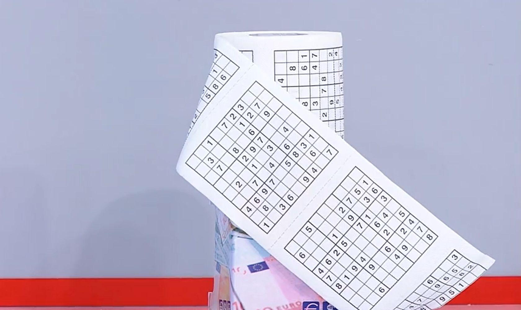 Care este prețul cel bun al unei hârtii igienice cu Sudoku