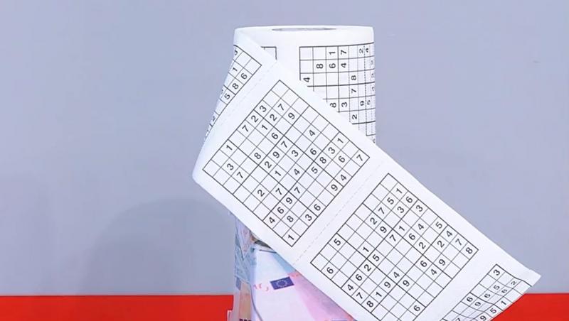 Care este prețul cel bun al unei hârtii igienice cu Sudoku