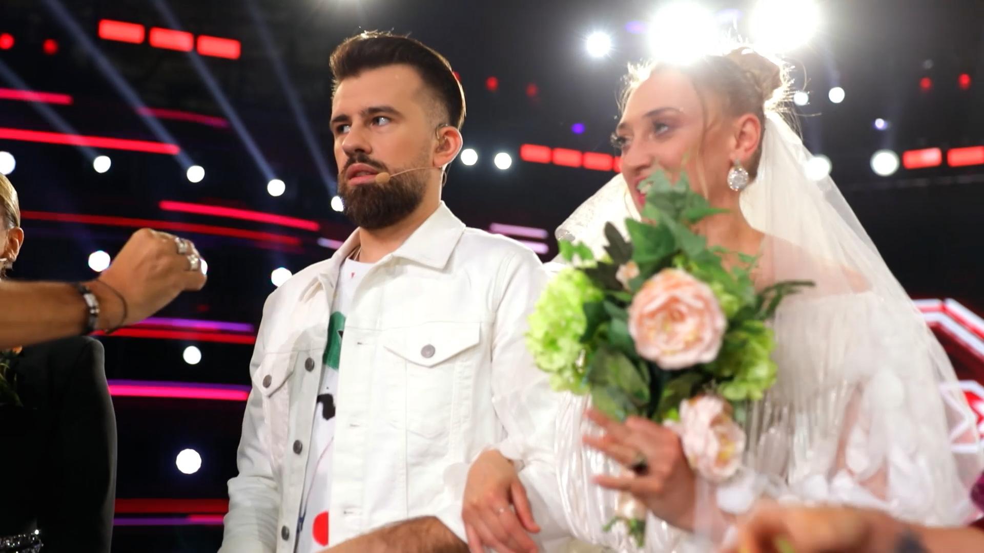 Ilona Brezoianu și Florin Ristei, la X Factor. Cei doi au făcut o nuntă ca în povești și au avut nași de seamă