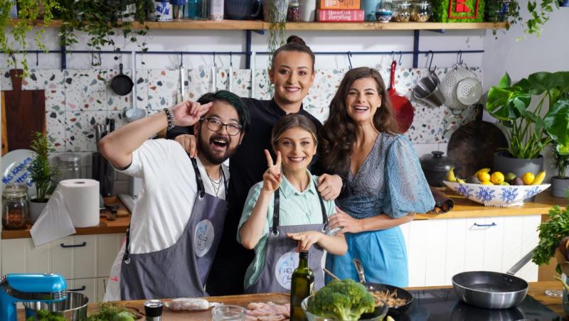 Hello Chef, sezon 2, episod 7. Chef Roxana Blenche, Elena Matei, Riki Watanabe si Iuliana Dabija
