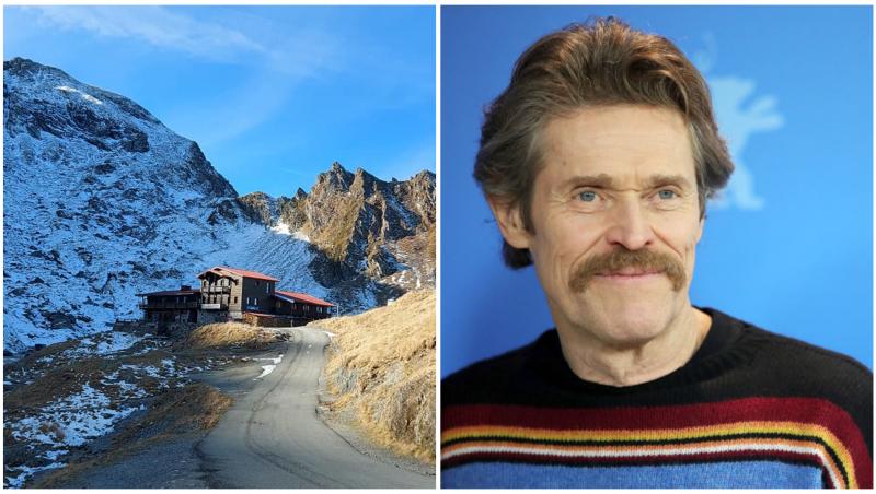 Willem Dafoe filmează în fosta cabană de vânătoare „Paltinu” a lui Nicolae Ceaușescu