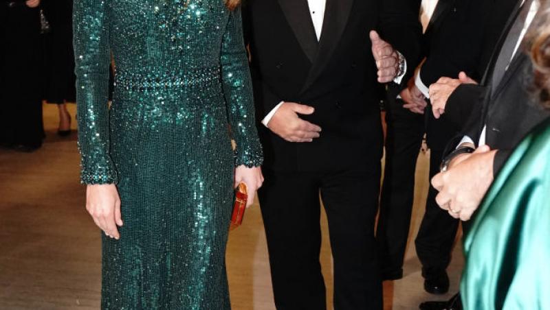 Kate Middleton, apariție de-o eleganță desăvârșită la Royal Variety Performance 2021. Ducesa a strălucit într-o rochie verde
