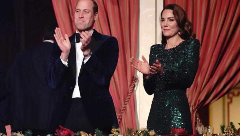 Kate, în vârstă de 39 de ani, a uimit-o într-o rochie verde din paiete la Royal Variety Perfomance 2021