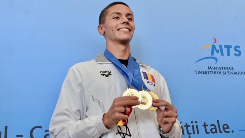 David Popovici a obținut titlul de cel mai bun tânăr sportiv din Europa. Ce a spus înotătorul despre Premiul Nurowki 2021