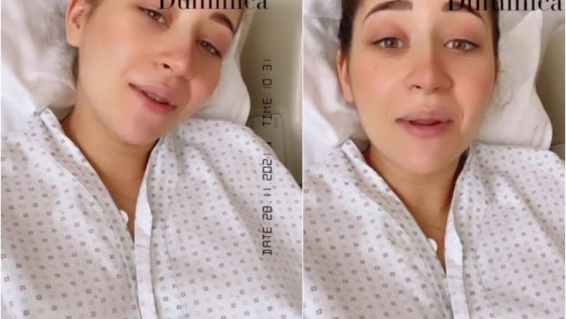 Tânăra artistă s-a filmat pe patul din spital și a transmis un mesaj de mulțumire tuturor oamenilor care s-au gândit la ea și la fetița ei. Aceasta a spus și câteva cuvinte despre minunata pe care a adus-o pe lume.