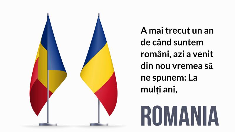 Dacă vrei să trimiți și mesaje text pe lângă felicitările pe care le-am făcut special pentru tine, dă click AICI, unde vei găsi o selecție vastă de SMS-uri pentru Ziua Națională a României