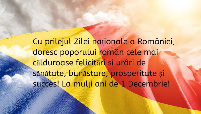 Am realizat pentru tine mai multe felicitări speciale care conțin mesaje cu „La mulți ani, România”. Le găsești pe toate în GALERIA FOTO atașată acestui articol
