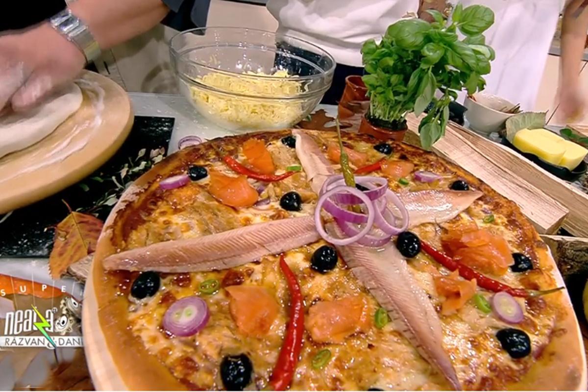 Rețeta lui Vlăduț la Super Neatza, 4 noiembrie 2021 - Pizza cu trei feluri de pește