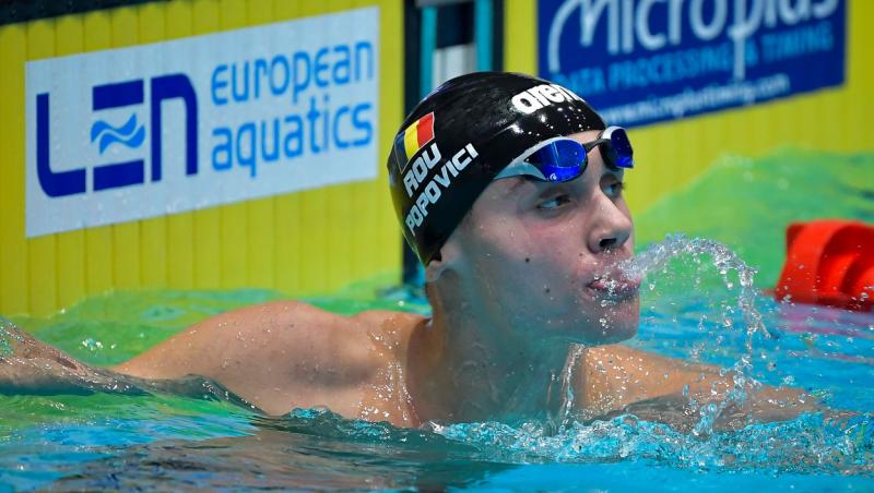 David Popovici a obținut medalia de aur la Campionatele Europene de nataţie de la Kazan