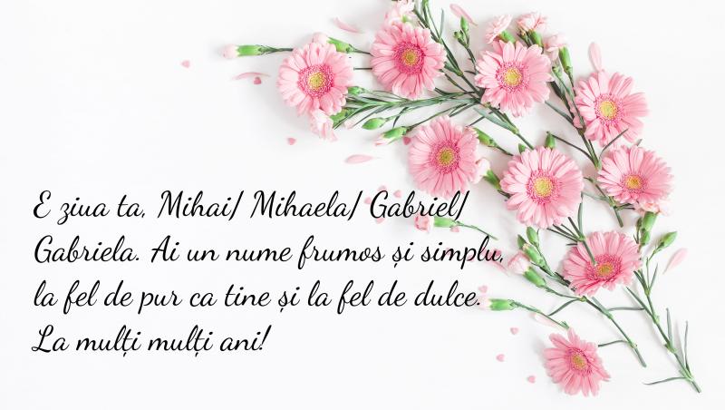 Dacă ai și tu prieteni sau rude cărora vrei să le urezi ”La mulți ani” de Sfinții Arhangheli Mihail și Gavril alege o felicitare specială pentru onomastica lor de pe 8 noiembrie 2021