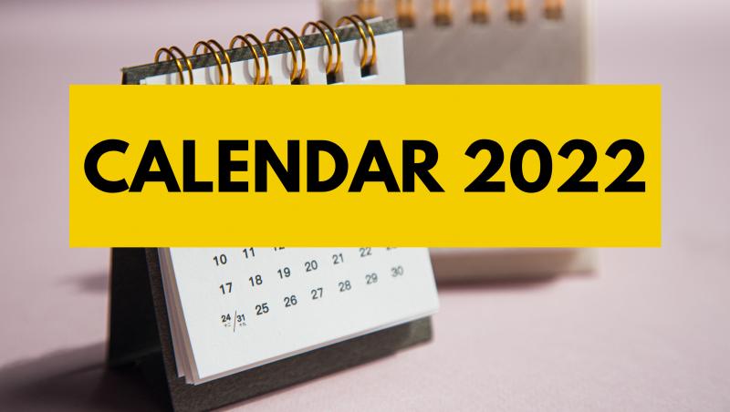 calendar zile libere 2022