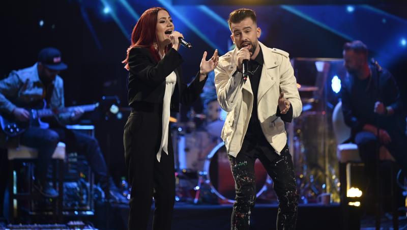Finala X Factor 2021. Bryana Holingher și Florin Ristei, duet emoționant pe piesa „One Sweet Day”: „S-a simțit emoția!”
