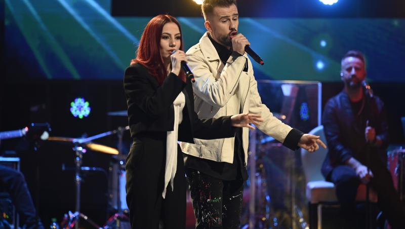 Finala X Factor 2021. Bryana Holingher și Florin Ristei, duet emoționant pe piesa „One Sweet Day”: „S-a simțit emoția!”