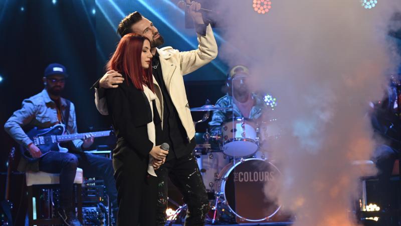 Bryana Holingher a cântat în marea Finală a sezonului 10 X Factor alături de mentorul său, Florin Ristei.