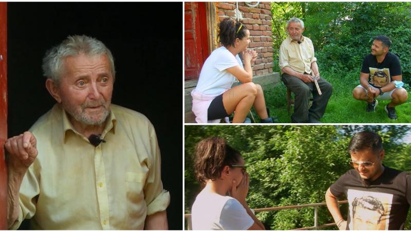 Liviu Vârciu și Anca Dinicu au fost cuprinși de lacrimi atunci când au aflat povestea unui bătrân de 94 de ani din Maramureș