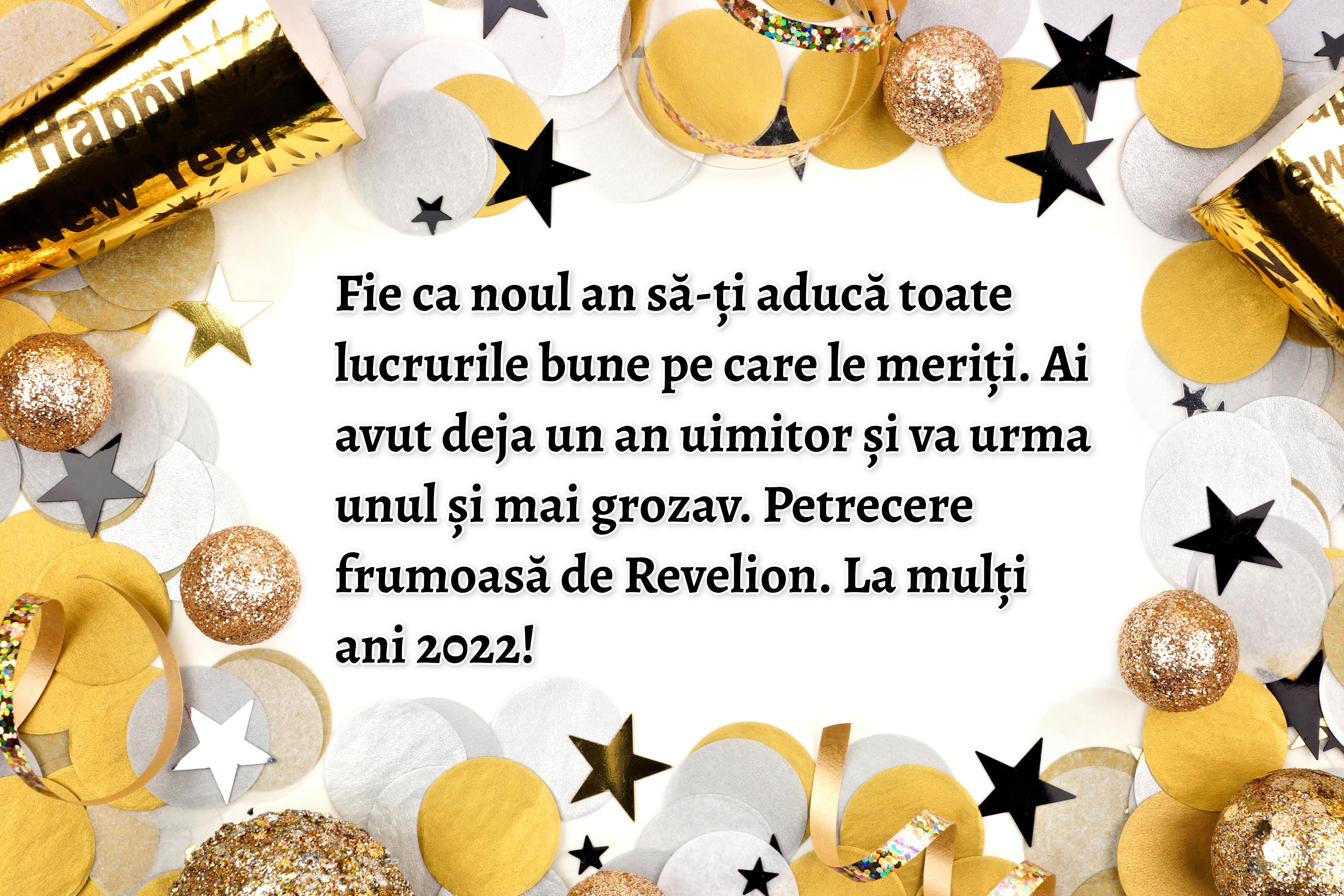 felicitare imagine de revelion 2022