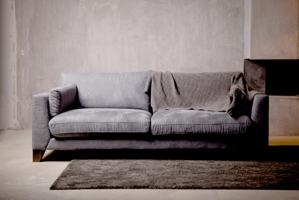 imagine cu o canapea gri