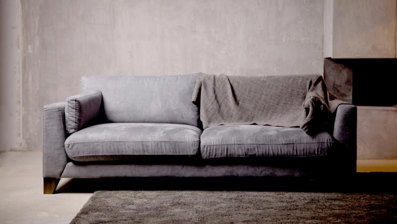 imagine cu o canapea gri