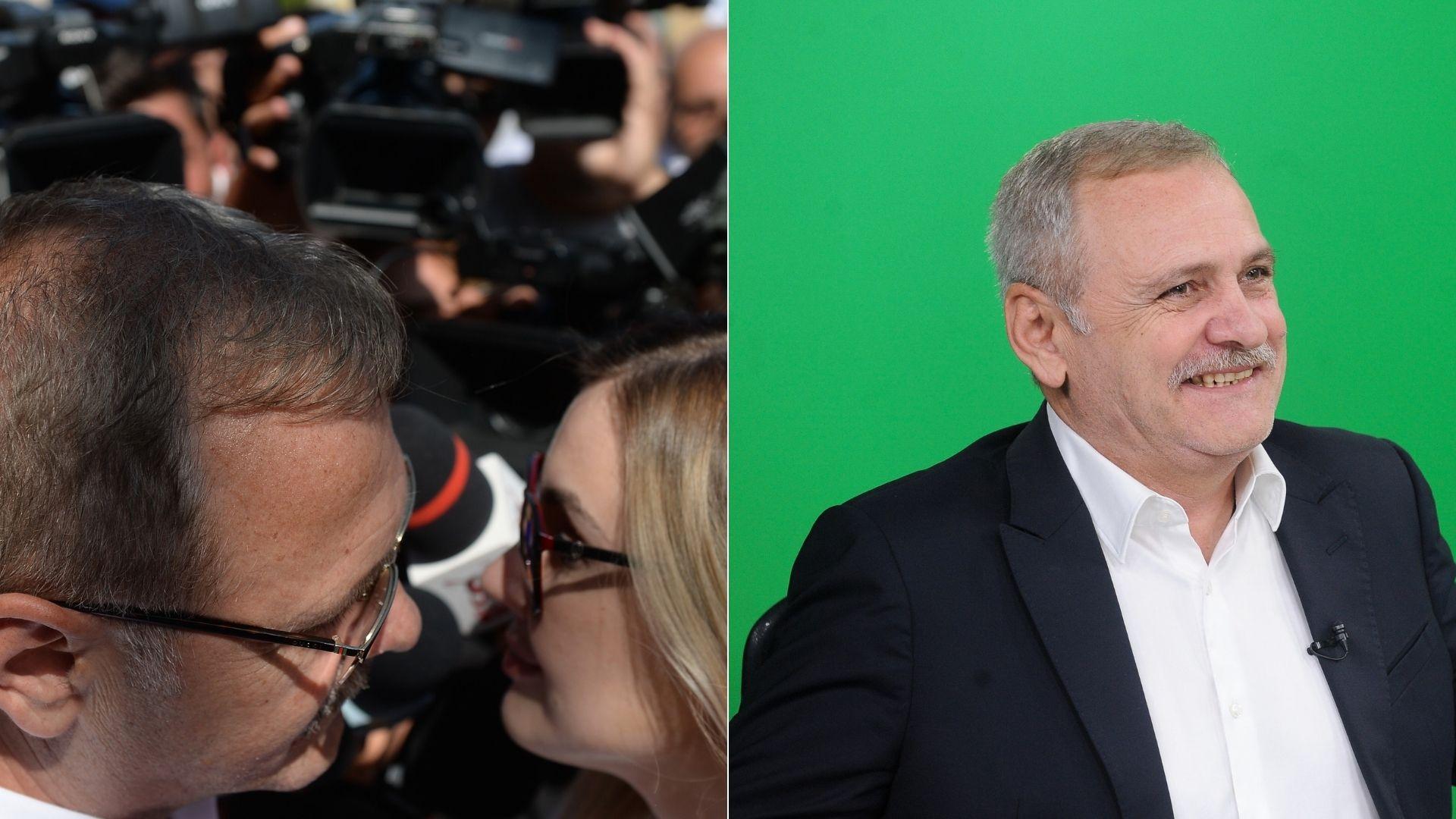 colaj de imagini cu liviu dragnea si irina tanase cand se pupa