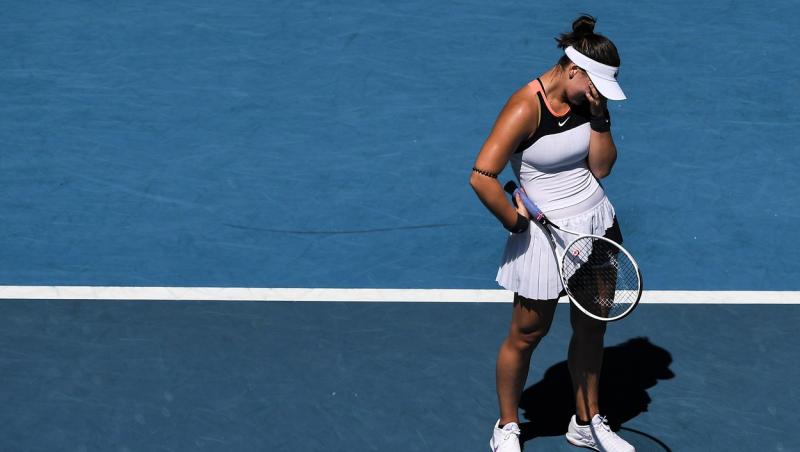 Bianca Andreescu a fost eliminată, miercuri, în turul al doilea al Australian Open 2021, de către jucătoarea din Taiwan Su-Wei Hsieh.