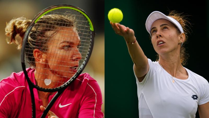 Simona Halep și Mihaela Buzărnescu la Australian Open 2021.