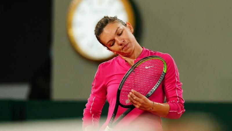 Simona Halep  la Australian Open 2021.