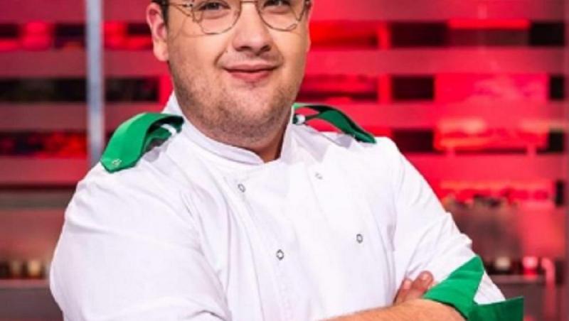 Răzvan Babană, în uniforma echipei verzi, în sezonul 7 Chefi la cuțite