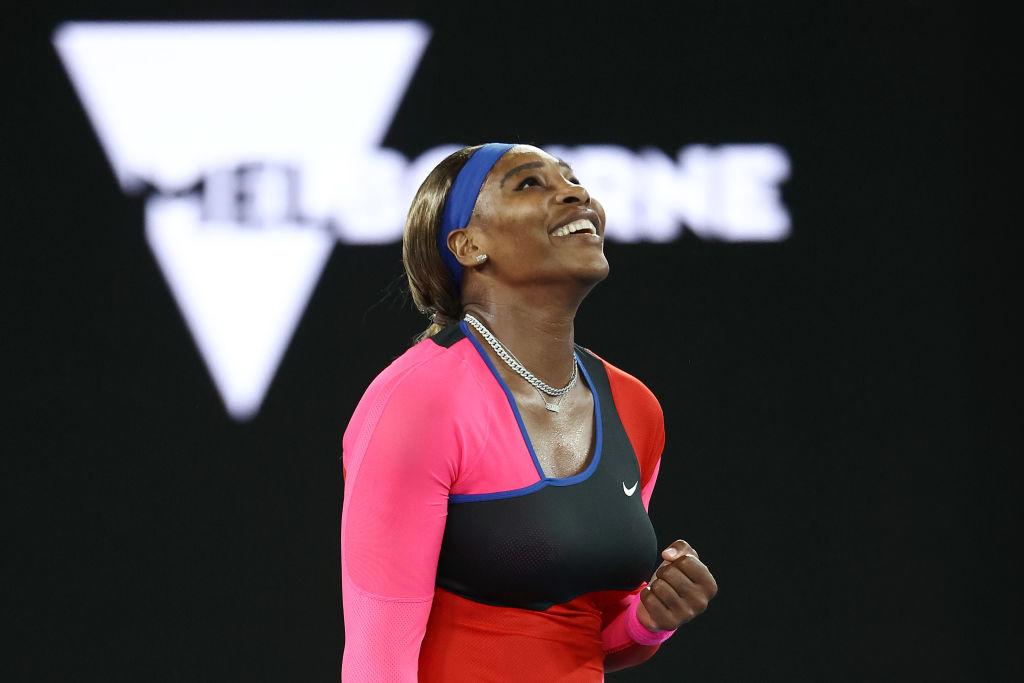 Serena Williams pe terneul de tenis