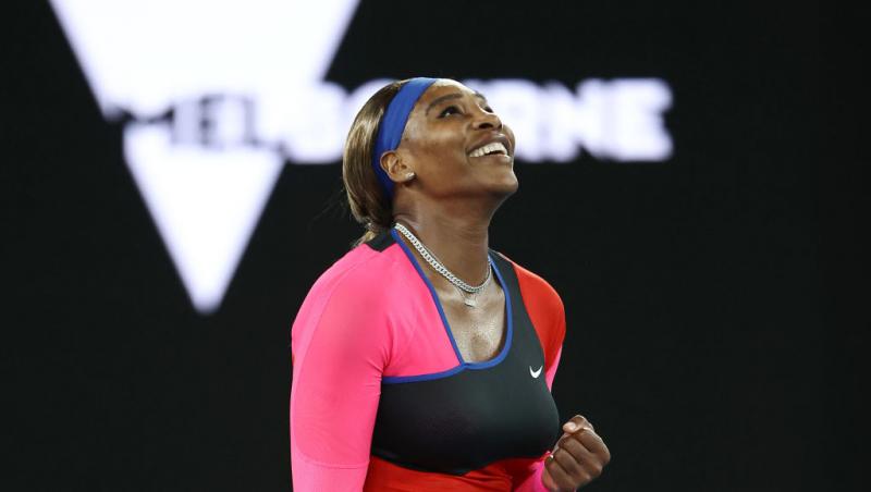 Serena Williams pe terneul de tenis