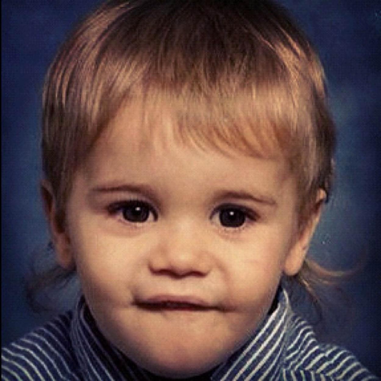 Justin Bieber când era mic