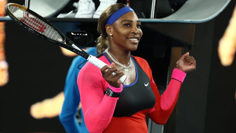 Serena Williams, pe terneul de tenis, la Australian Open 2021