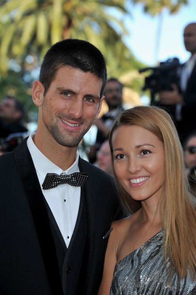 Tenismenul Novak Djokovic, alături de soția lui, Jelene Djokovic