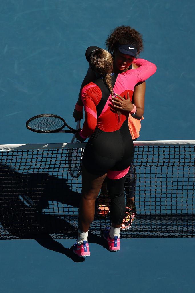 Serena Williams, pe terenul de tenis, la Australian Open 2021