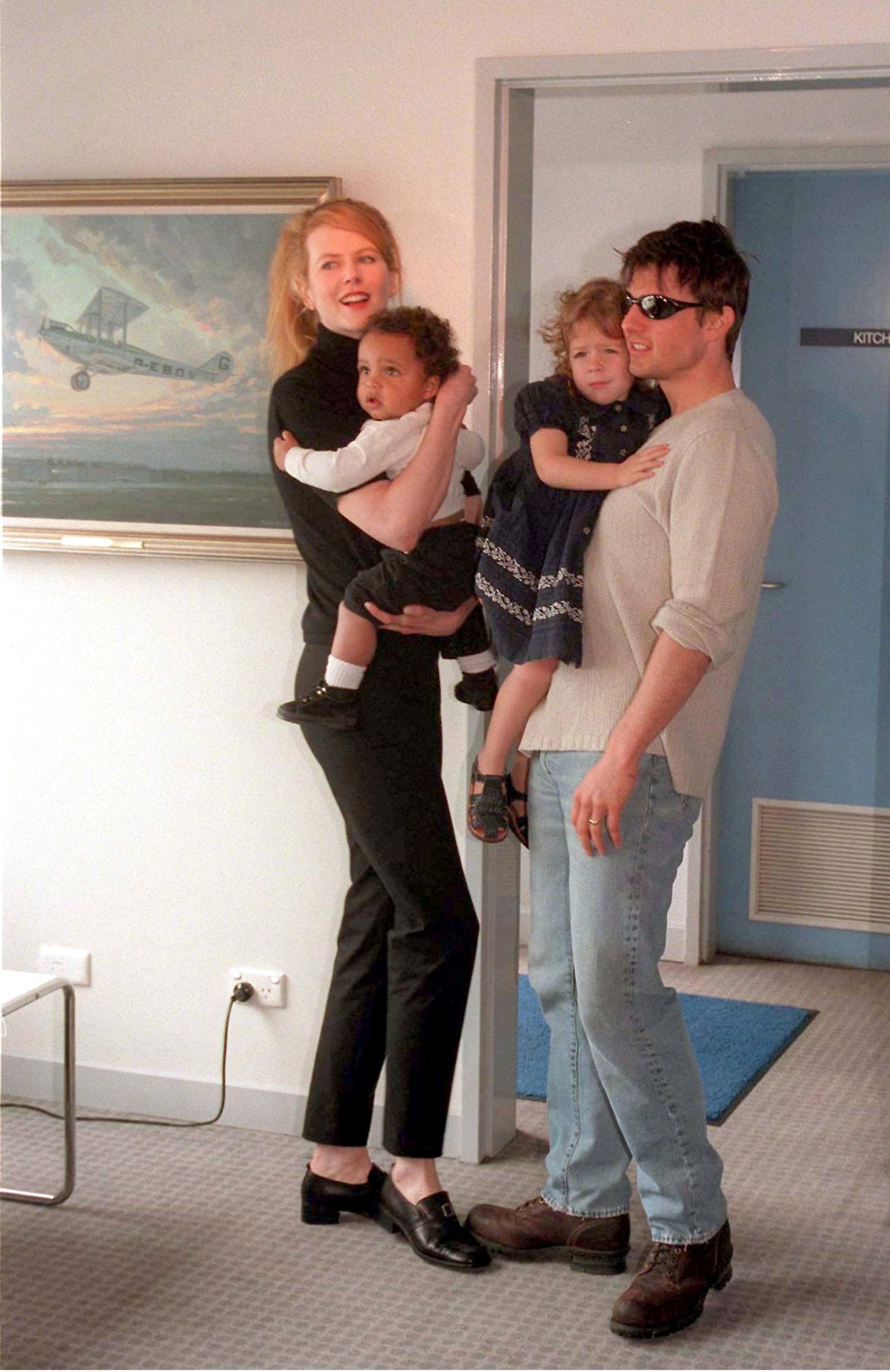 Nicole Kidman, Tom Cruise, Connor si Bella Cruise
