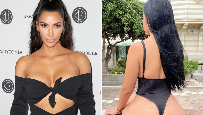 Cum arată sosia lui Kim Kardashian