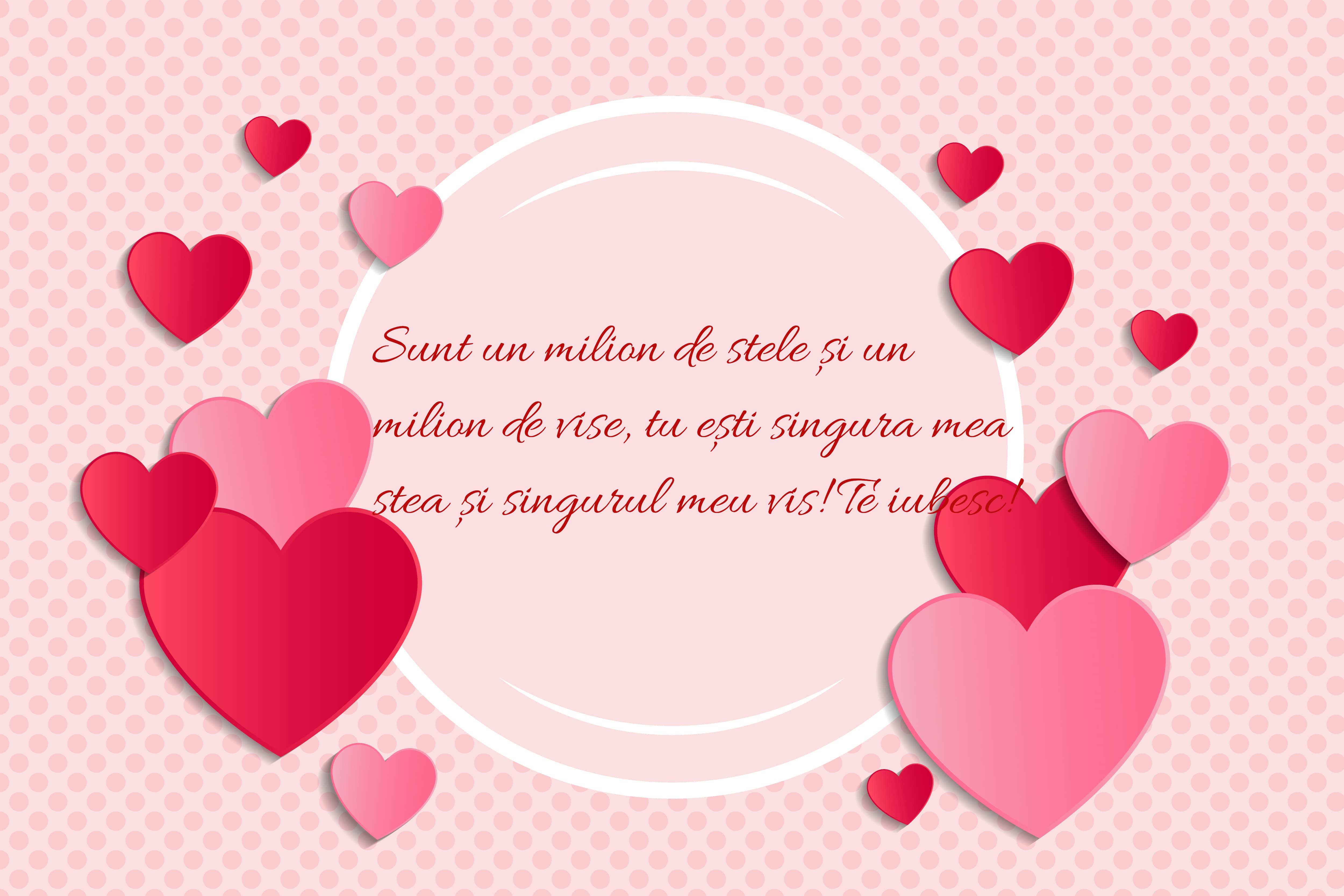 felicitare cu mesaje de iubire pentru sfantul valentin, adica ziua indragostitilor, de pe 14 februarie