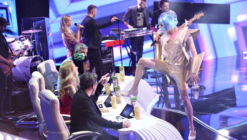 Radu Ștefan Bănică i-a uimit pe toți cu modul în care a imitate-o pe celebra Lady Gaga