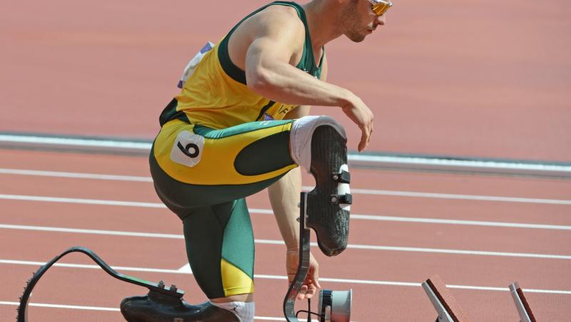 Oscar Pistorius este un fost sprinter, medaliat cu aur la mai multe competiții.