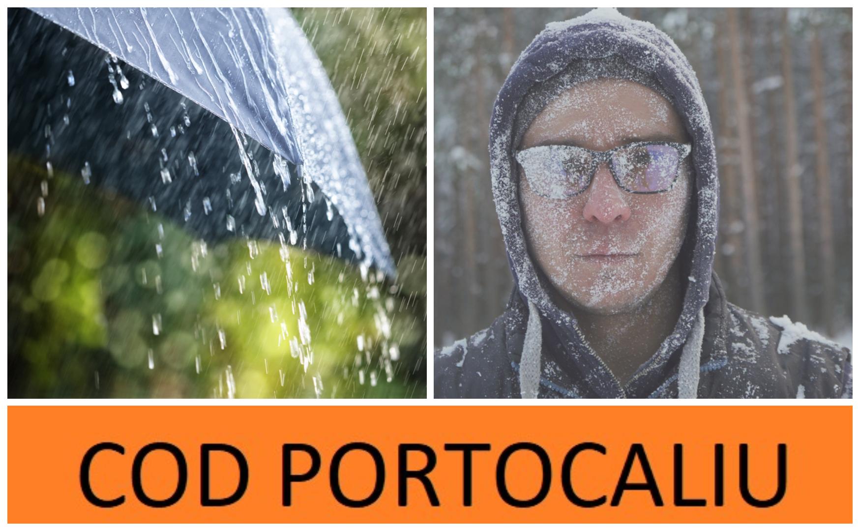 Alertă Meteo! Cod portocaliu și cod galben de viscol, ploi și ninsori! P&acirc;nă c&acirc;nd este valabilă avertizarea meteorologilor