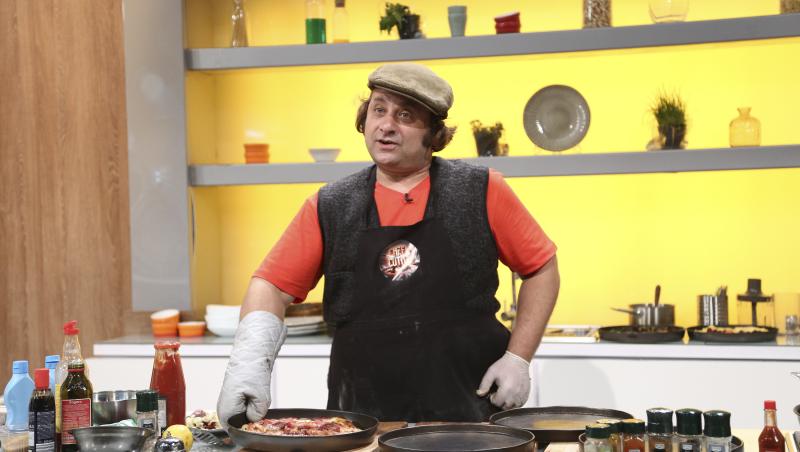 Marius Damian gătind în bucătăria „Chefi la cuțite”, sezonul 9
