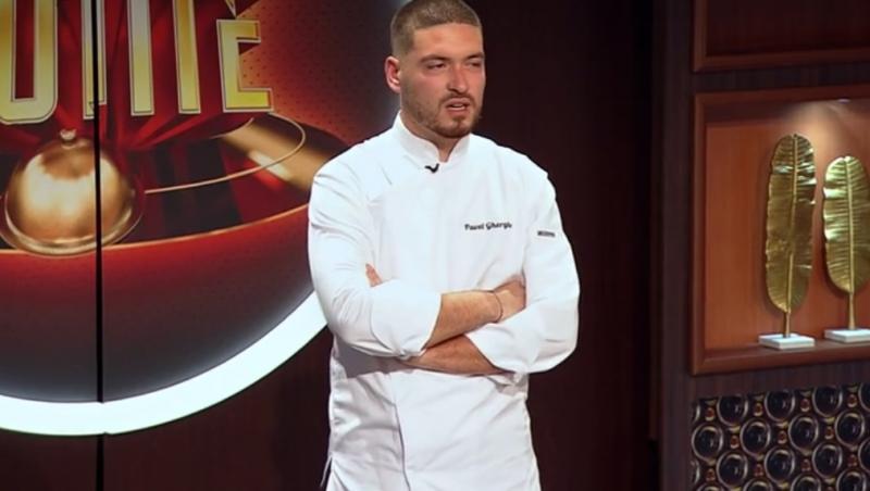 Pavel Gherghe stâns în fața juraților la „Chefi la cuțite”, sezonul 9