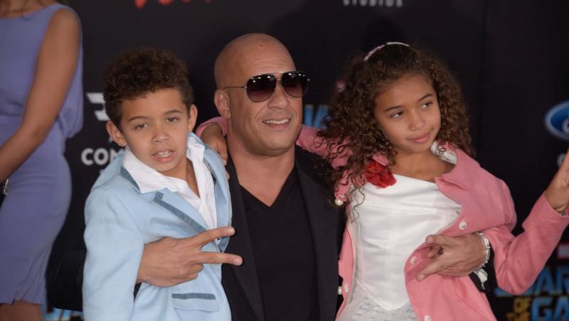 Vin Diesel și cei doi copii ai săi