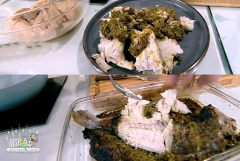 Rețetă de dorada la cuptor cu pesto de rucola, preparată de Chef Nicolai Tand la Neatza cu Răzvan și Dani