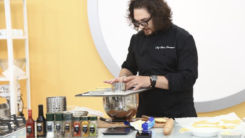 Chef Florin Dumitrescu a avut o problemă cu preparatul său din proba amuletei 15 Chefi la cuțite
