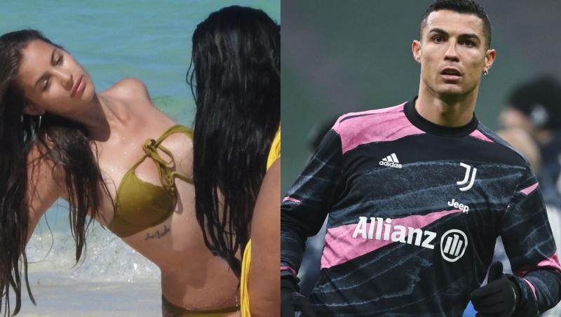 Fosta iubită a lui Cristiano Ronaldo, scene fierbinți pe plajă alături de o altă femeie. Ipostazele în care au fost surprinse