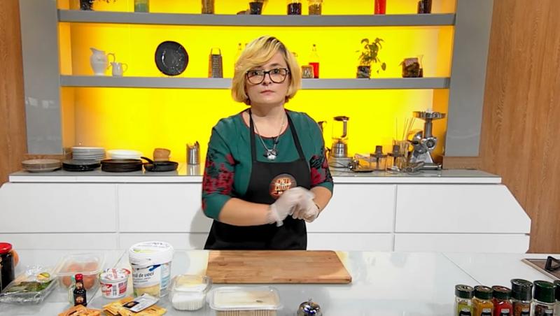 Alina Bălan în bucătăria emisiunii „Chefi la cuțite”, sezonul 9