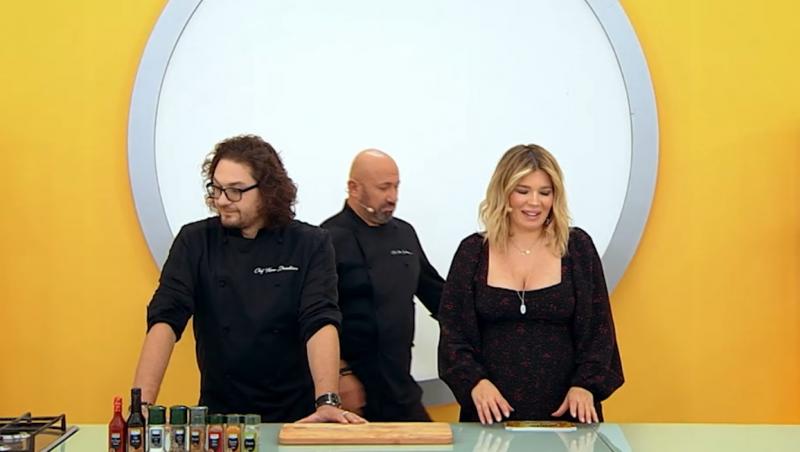 Gina Pistol și-a făcut apariția în bucătăria emisiunii „Chefi la cuțite” și a anunțat ce bonus special aduce amuleta 5