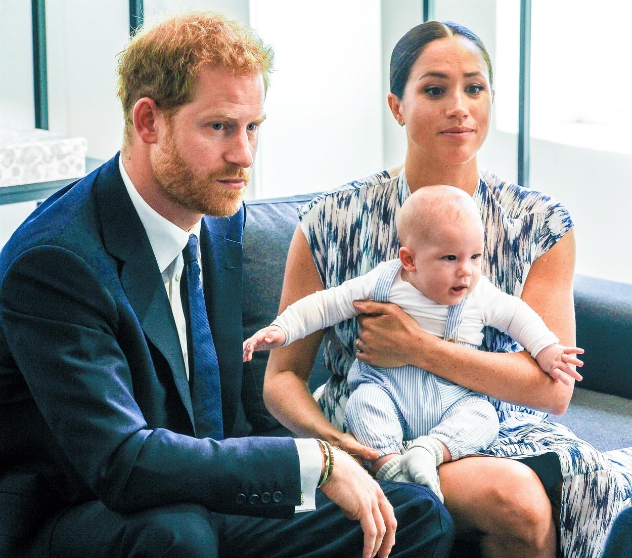 meghan markle si printul harry cu micutul archie