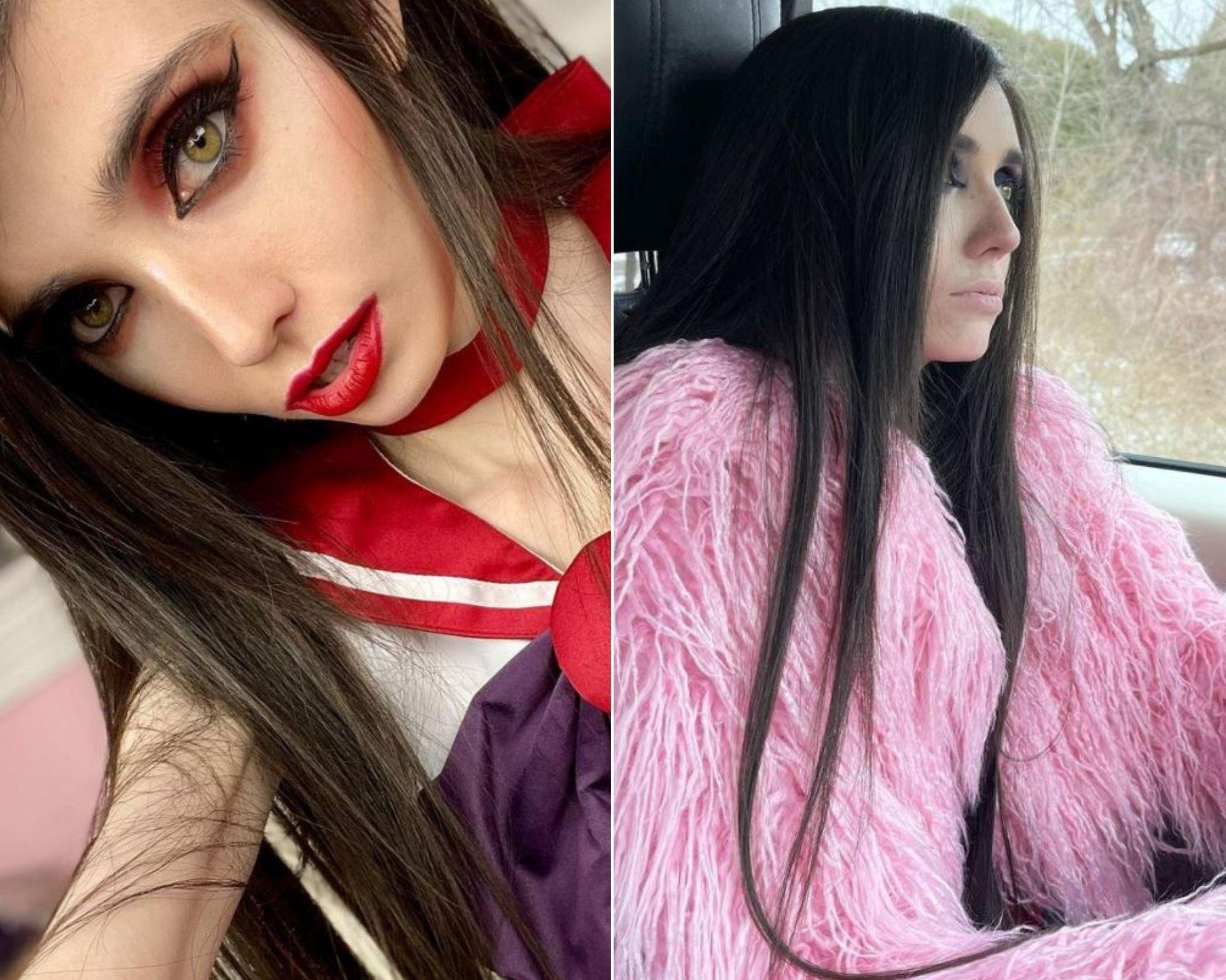 colaj de imagini cu eugenia cooney care are probleme de sanatate